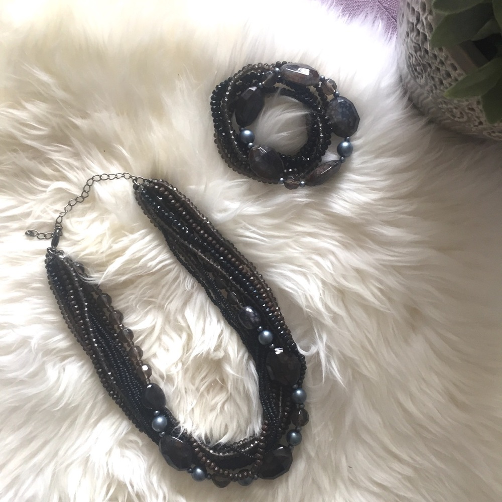 Premier Designs Necklace & Matching Bracelets